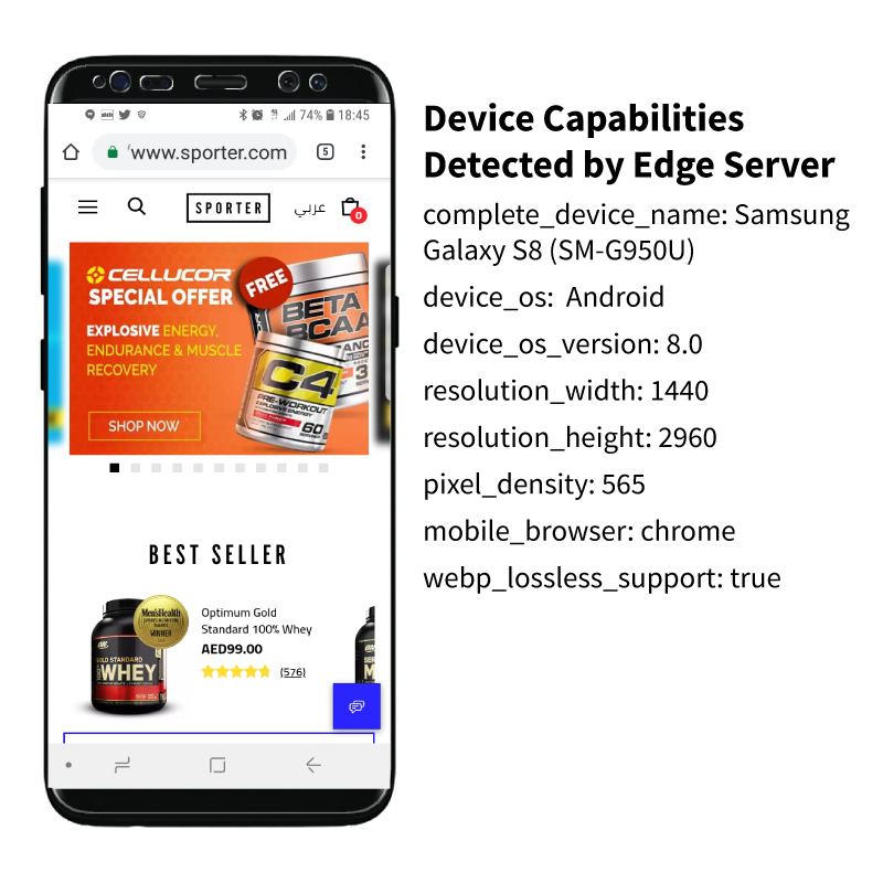 Samsung detected by device-aware edge servers